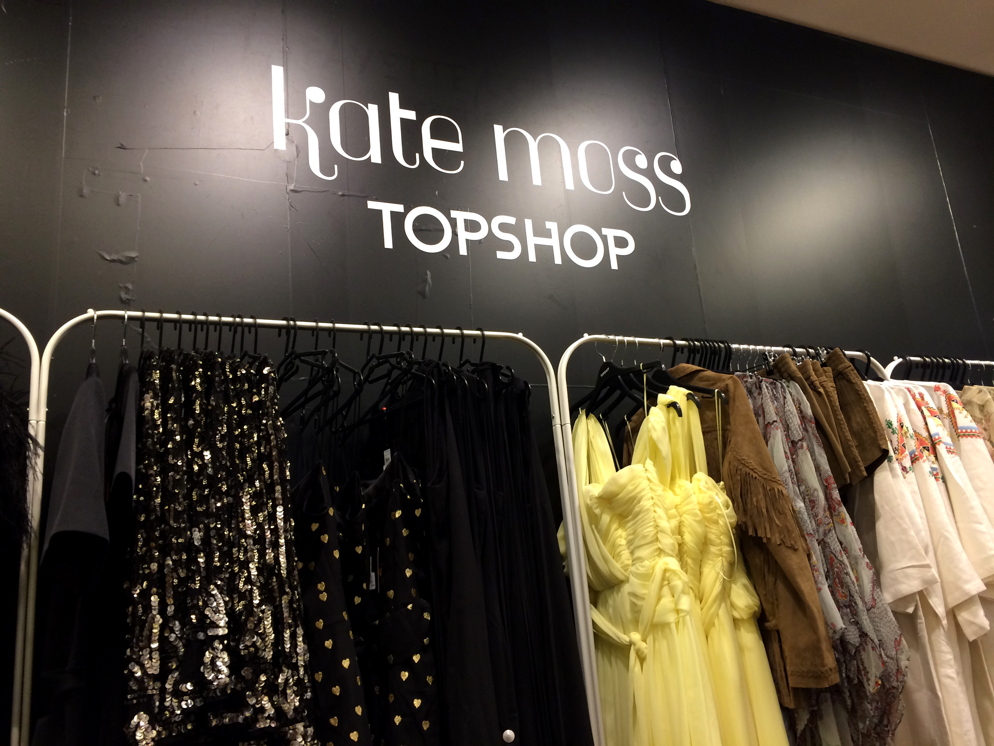 Collection capsule Kate Moss pour Topshop - Galeries Lafayette - Lille - France