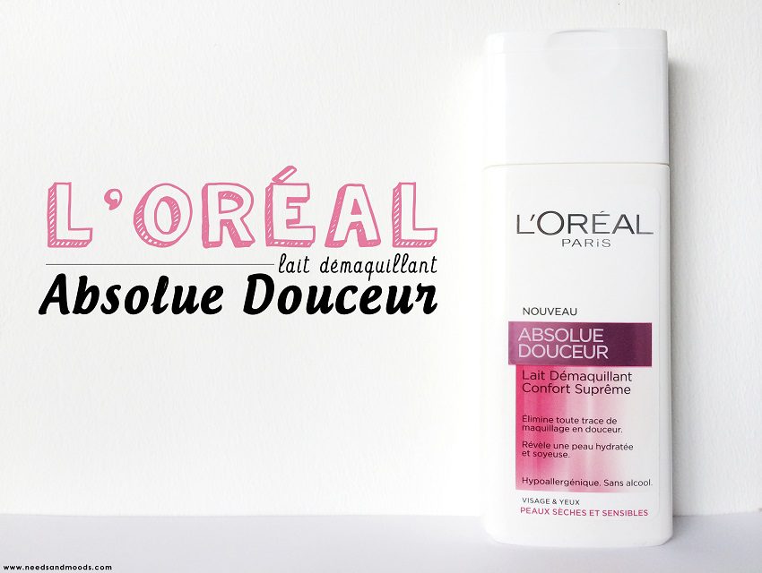 L'oréal absolue douceur lait démaquillant