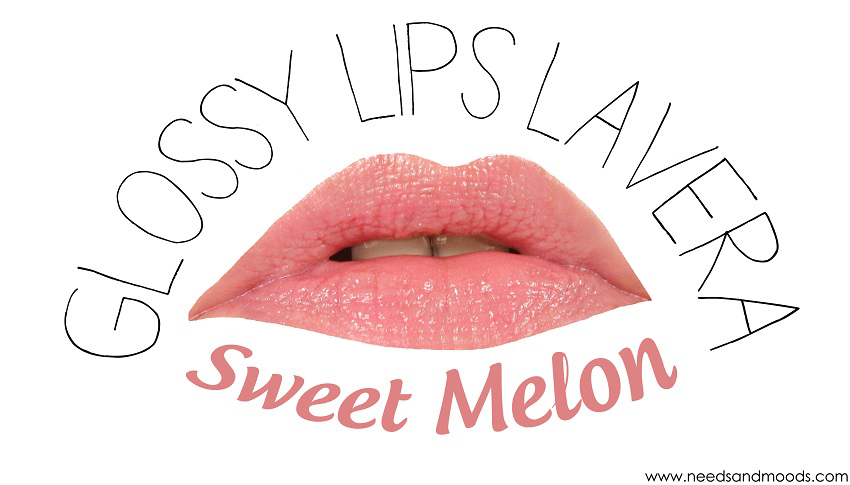 lavera glossy lips sweet melon swatch