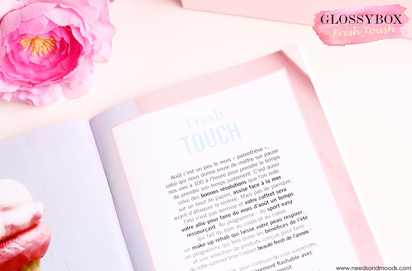 glossybox fresh touch aout 2015
