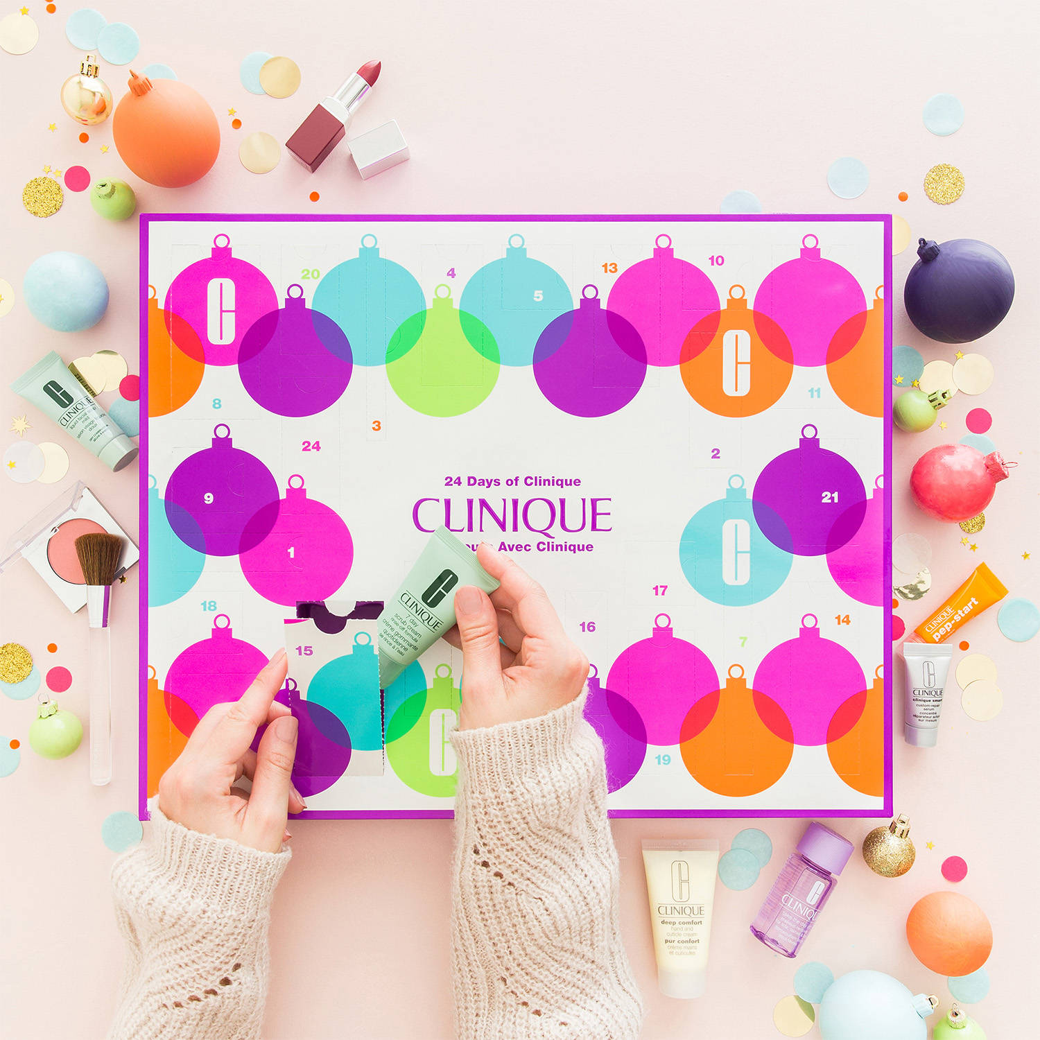 calendrier avent beaute clinique 2018