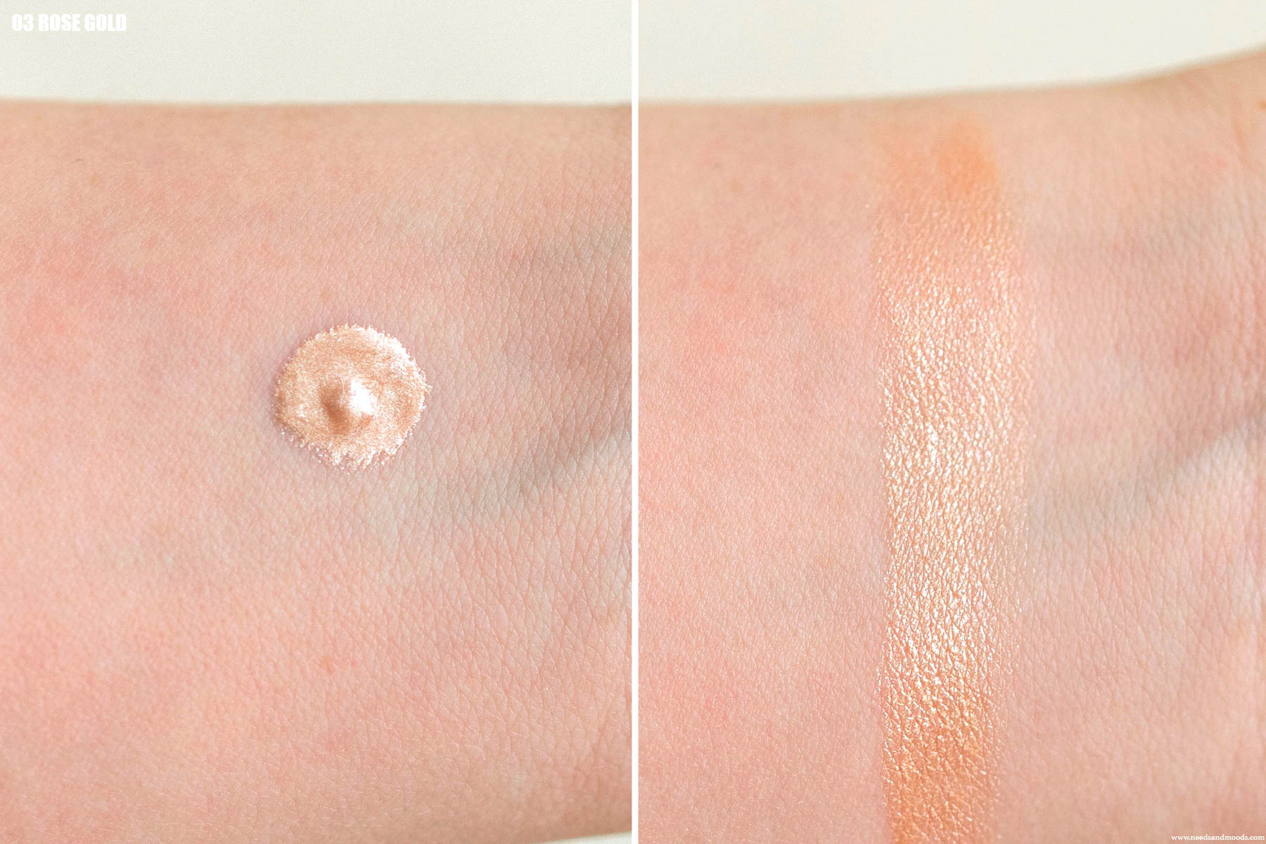 pai the impossible glow rose gold swatch