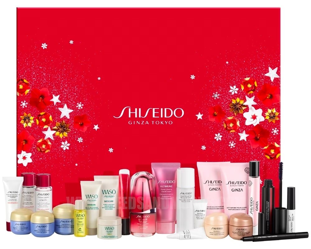 calendrier de l'avent shisheido 2023 luxe maquillage soin